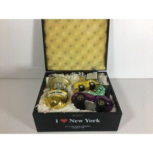 Joy To The World Ornaments Glass Poland Collectibles New York Hand Painted 2001